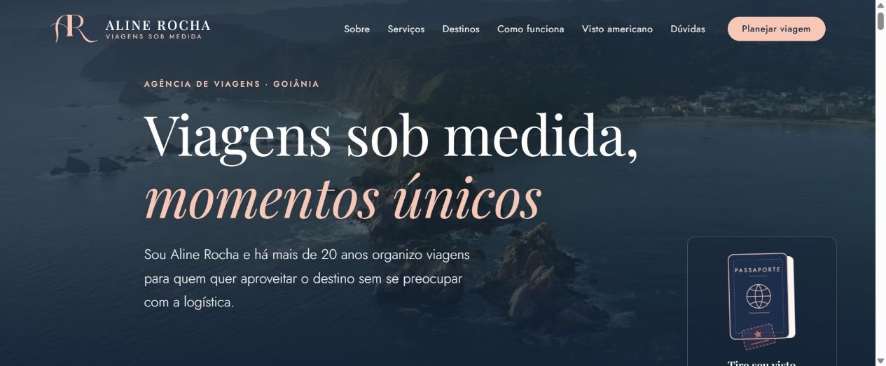 Website Aline Rocha Travel